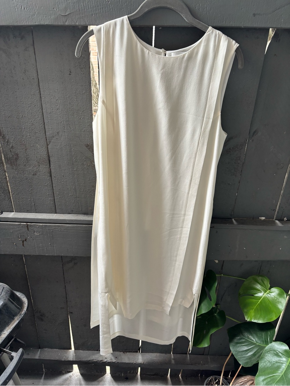 Public School Cream Sleeveless Shift Dress